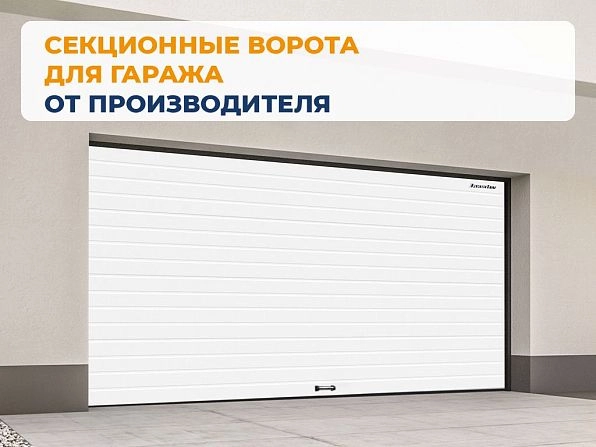 Секционные ворота 2500х2050 мм белые DoorHan rsd02, anapa.doorhan.ru